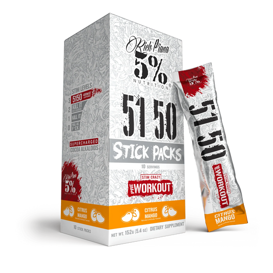 5% Nutrition 5150 Pre-Workout STICK PACKS - 10ct CITRUS MANGO