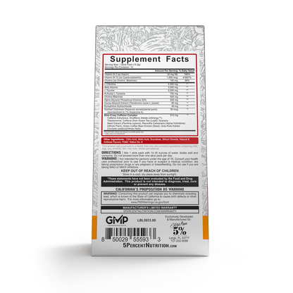 5% Nutrition 5150 Pre-Workout STICK PACKS - 10ct CITRUS MANGO