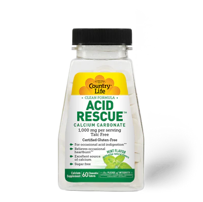 Country Life ACID RESCUE 60 Chewables