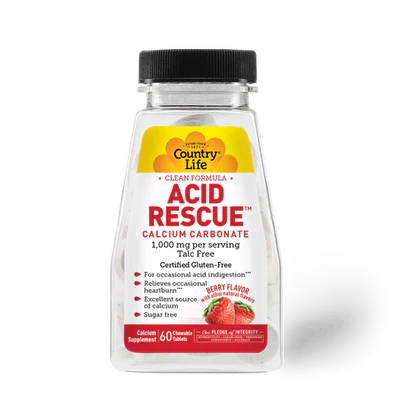 Country Life ACID RESCUE 60 Chewables