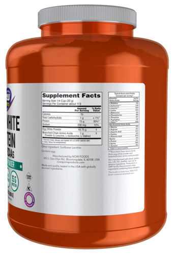 Now Foods EGG WHITE PROTEIN Unflavored