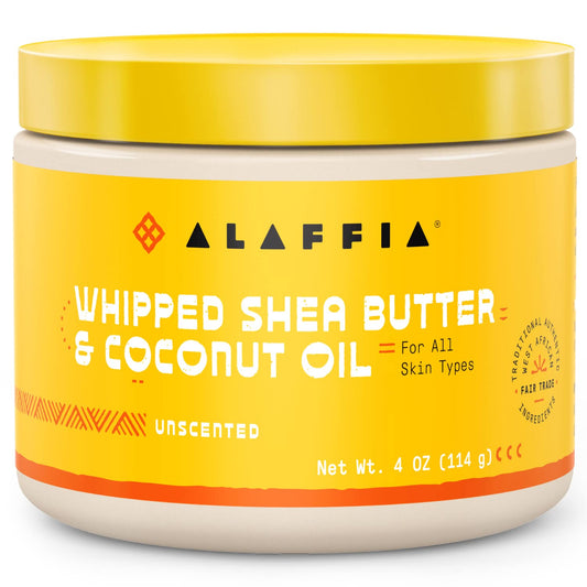 ALAFFIA Whipped SHEA Butter & COCONUT Oil - 4oz