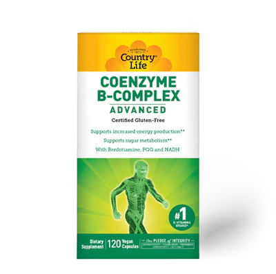 Country Life CO ENZYME B-COMPLEX ADVANCED 120 Veg Capsules