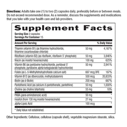 Country Life COENZYME B COMPLEX 60 Veg Capsules