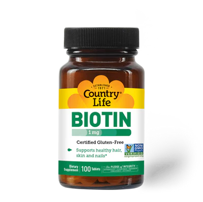 Country Life BIOTIN 1000MCG 100 Tablets
