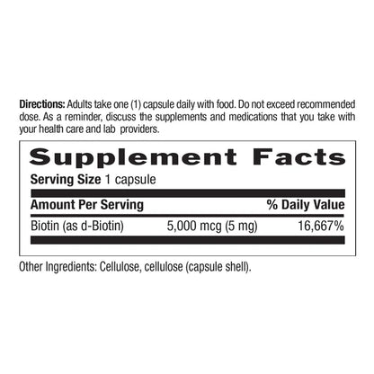Country Life BIOTIN 5MG 120 Capsules
