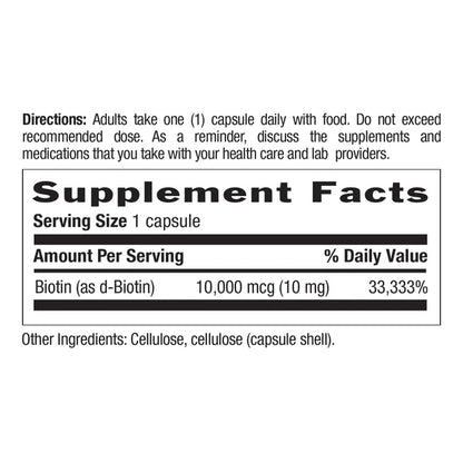 Country Life BIOTIN 10MG 120 Capsules
