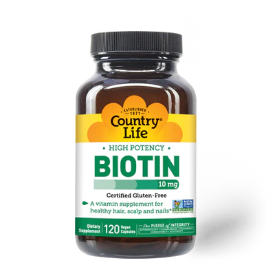 Country Life BIOTIN 10MG 120 Capsules