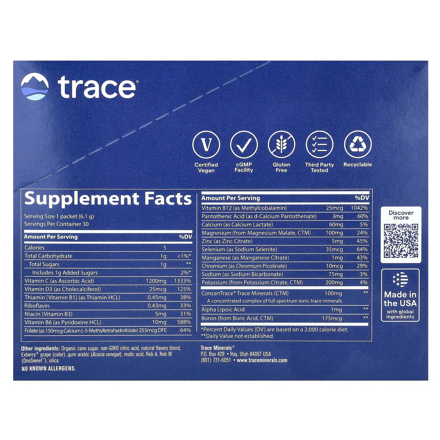 Trace Minerals Power Pak - 30 Packets