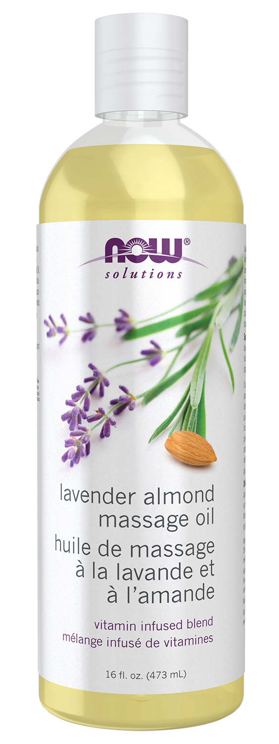 Now Foods LAVENDER ALMOND Massage Oil - 16 fl oz