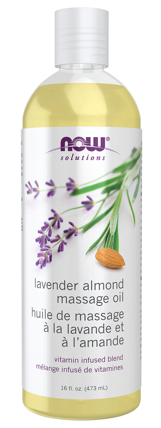 Now Foods LAVENDER ALMOND Massage Oil - 16 fl oz
