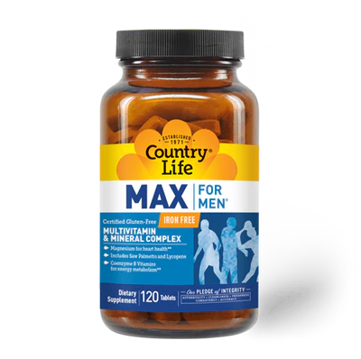 Country Life MAX FOR MEN IRON FREE 120 Tablets