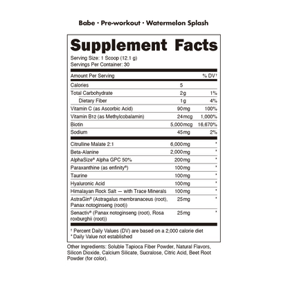 Bucked Up BABE Pre-Workout 30 Servings