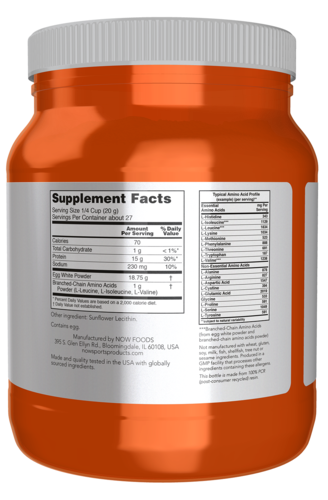 Now Foods EGG WHITE PROTEIN Unflavored