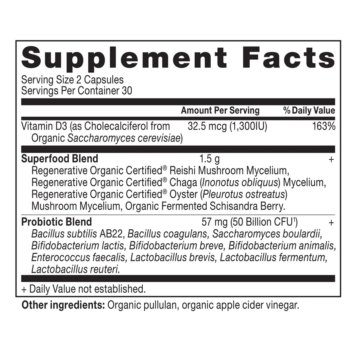 Ancient Nutrition Organic WOMEN'S EXTRA STRENGTH PROBIOTICS 50 Billion CFU - 60 Capsules