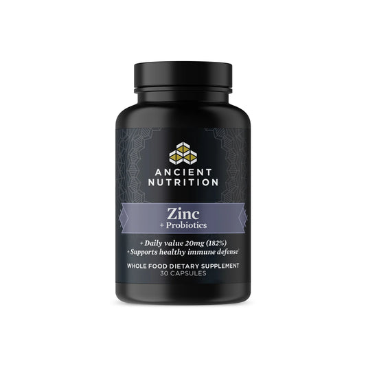 Ancient Nutrition ZINC+PROBIOTIC - 30 Capsules