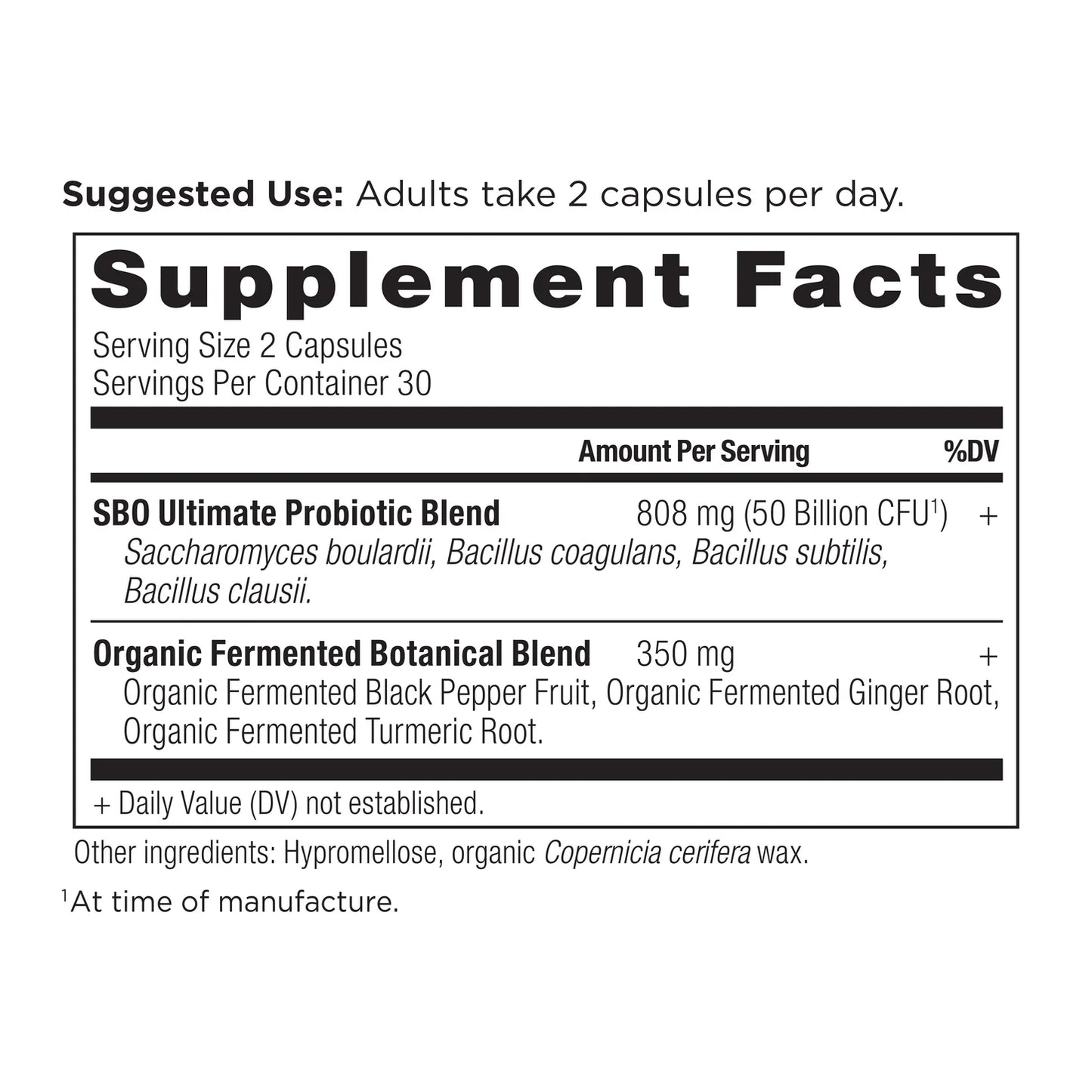 Ancient Nutrition SBO PROBIOTICS ULTIMATE 50 Billion CFU - 60 Capsules
