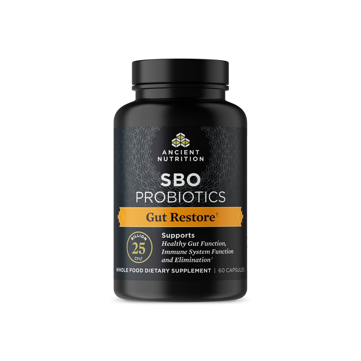 Ancient Nutrition SBO PROBIOTICS Gut Restore 25 Billion CFU - 60 Capsules