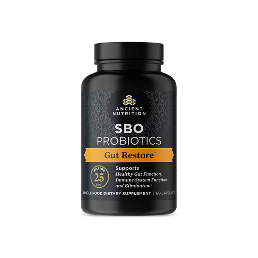 Ancient Nutrition SBO PROBIOTICS Gut Restore 25 Billion CFU - 60 Capsules