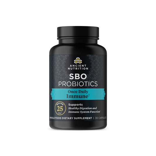 Ancient Nutrition SBO PROBIOTICS Once Daily IMMUNE 25 Billion CFU - 30 Capsules