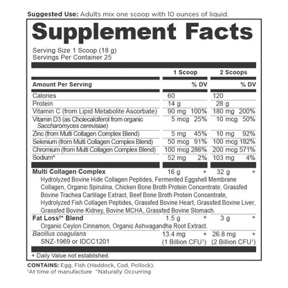 Ancient Nutrition MULTI COLLAGEN ADVANCED LEAN - 25 Servings