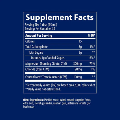 Trace Minerals Liquid Magnesium 300mg - 16oz