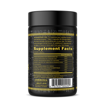 Ambrosia Collective MENTAL JEWELS Limitless Nootropic 120 Capsules