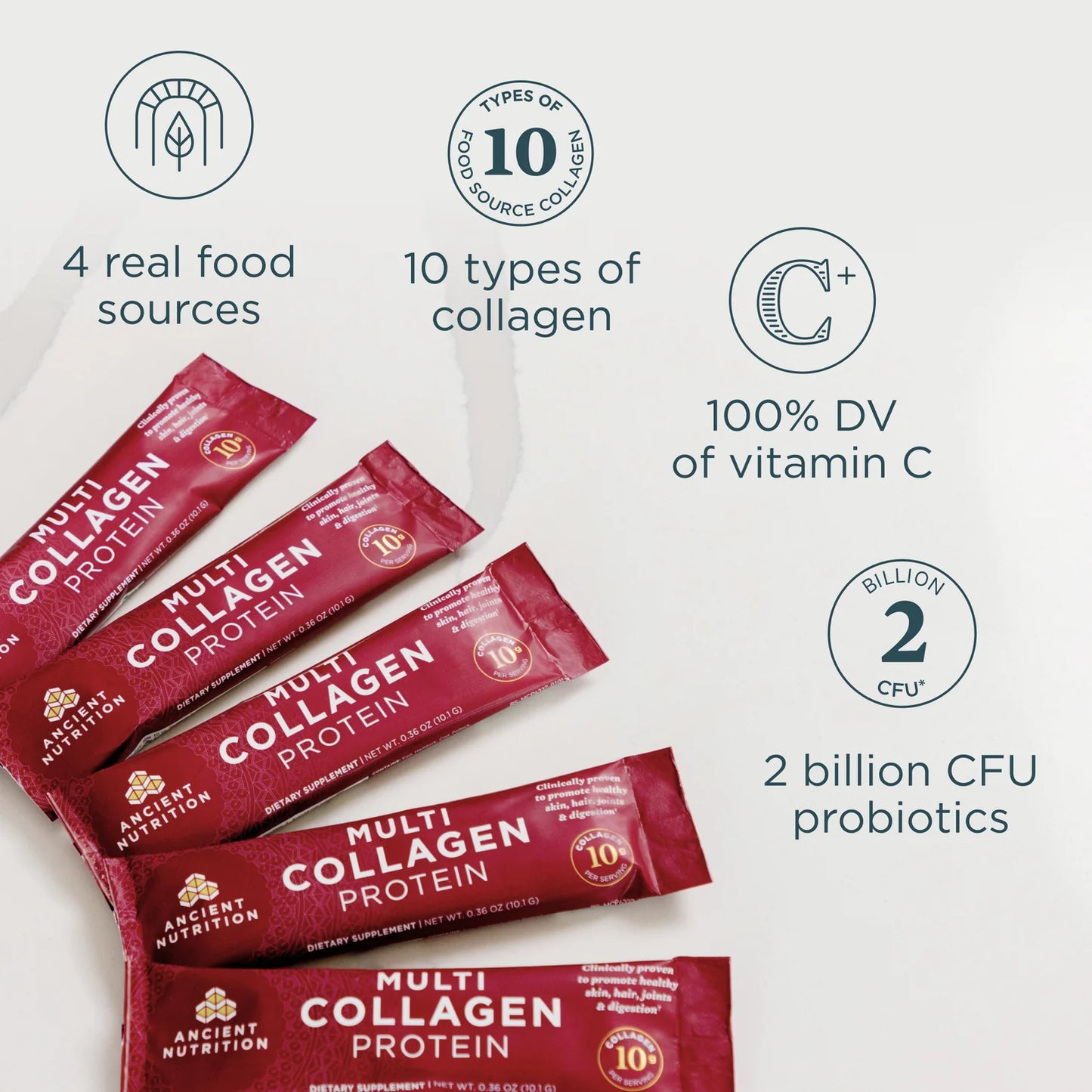 Ancient Nutrition MULTI COLLAGEN PROTEIN - 40 Stick Packs