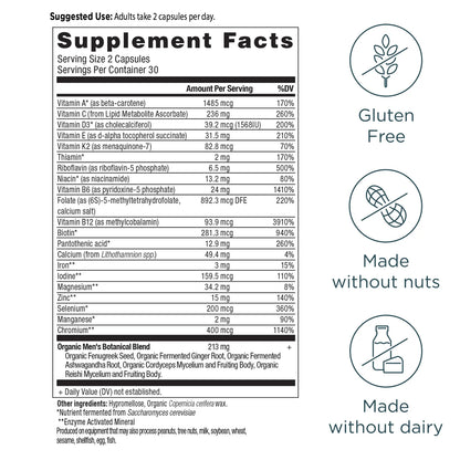 Ancient Nutrition MENS FERMENTED MULTI - 60 Capsules
