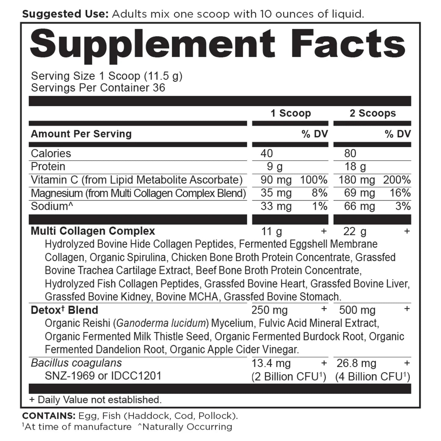 Ancient Nutrition MULTI COLLAGEN ADVANCED DETOX - 36 Servings