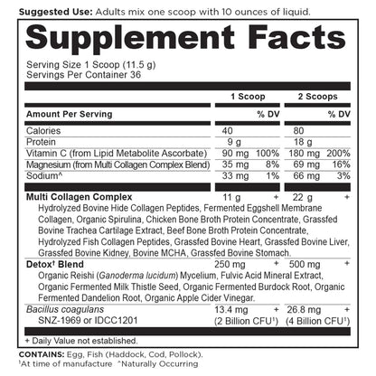 Ancient Nutrition MULTI COLLAGEN ADVANCED DETOX - 36 Servings