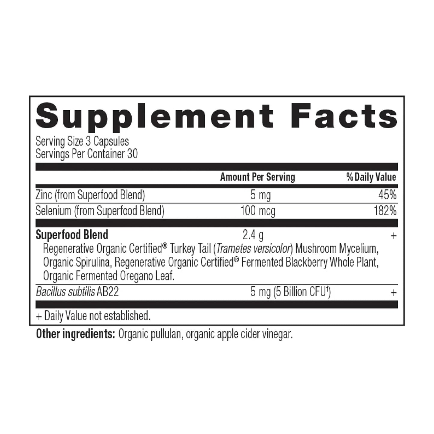 Ancient Nutrition Organic CANDIDA BALANCE - 90 Capsules
