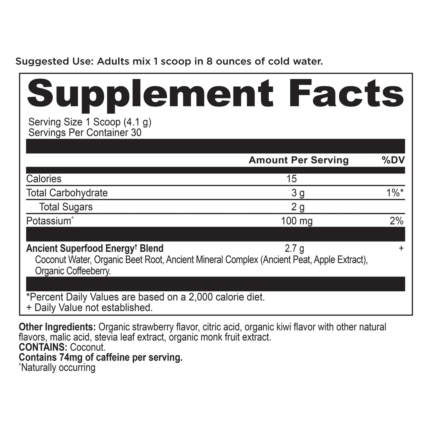 Ancient Nutrition CLEAN ENERGY 4.3 OZ
