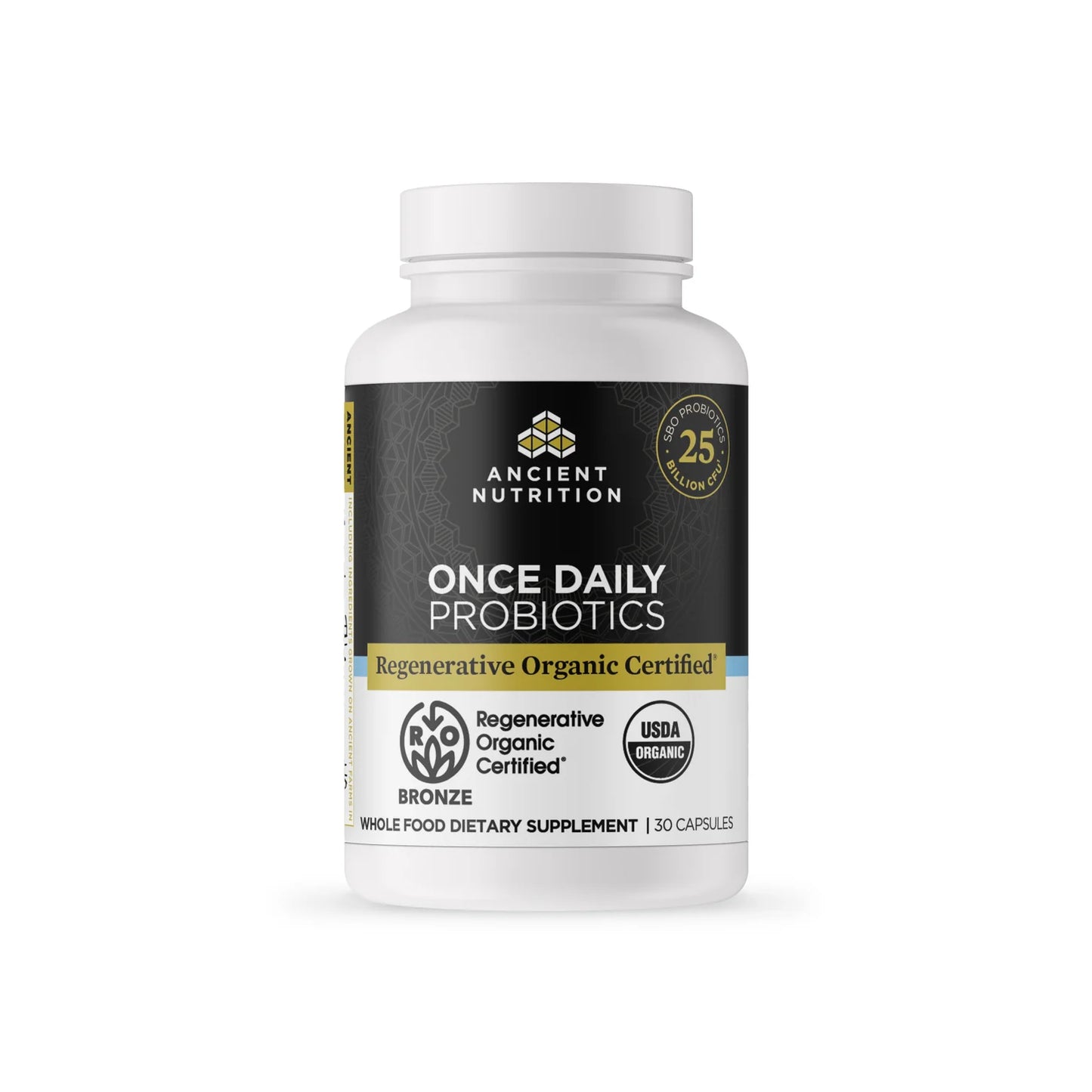 Ancient Nutrition Organic ONCE DAILY PROBIOTICS - 30 Capsules