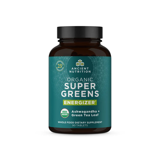 Ancient Nutrition ORGANIC SUPER GREENS ENERGIZER - 90 Tablets