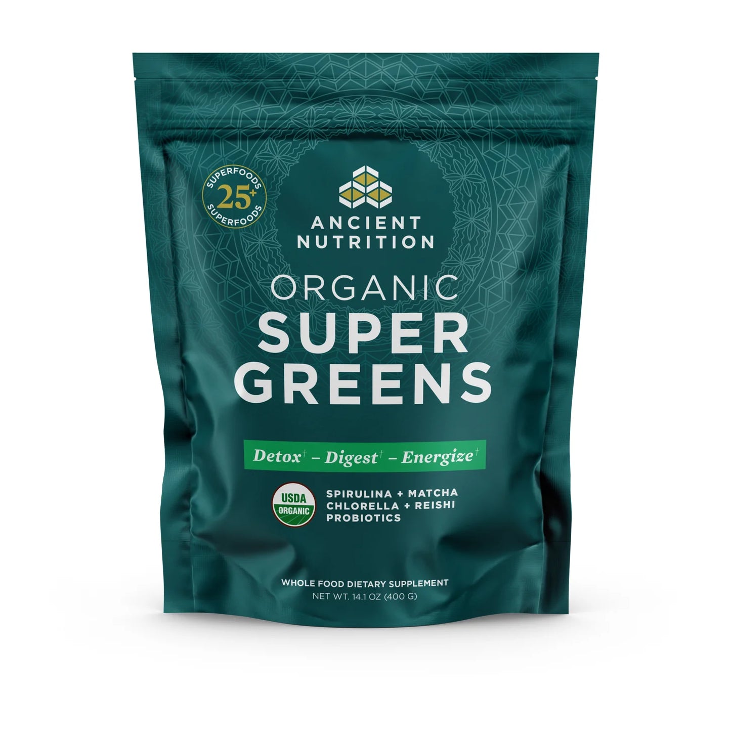 Ancient Nutrition ORGANIC SUPER GREENS - 50 Servings