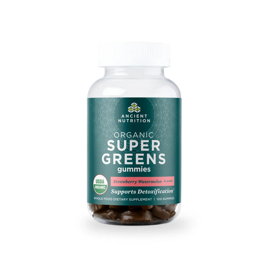 Ancient Nutrition ORGANIC SUPER GREEN GUMMIES - Strawberry Watermelon