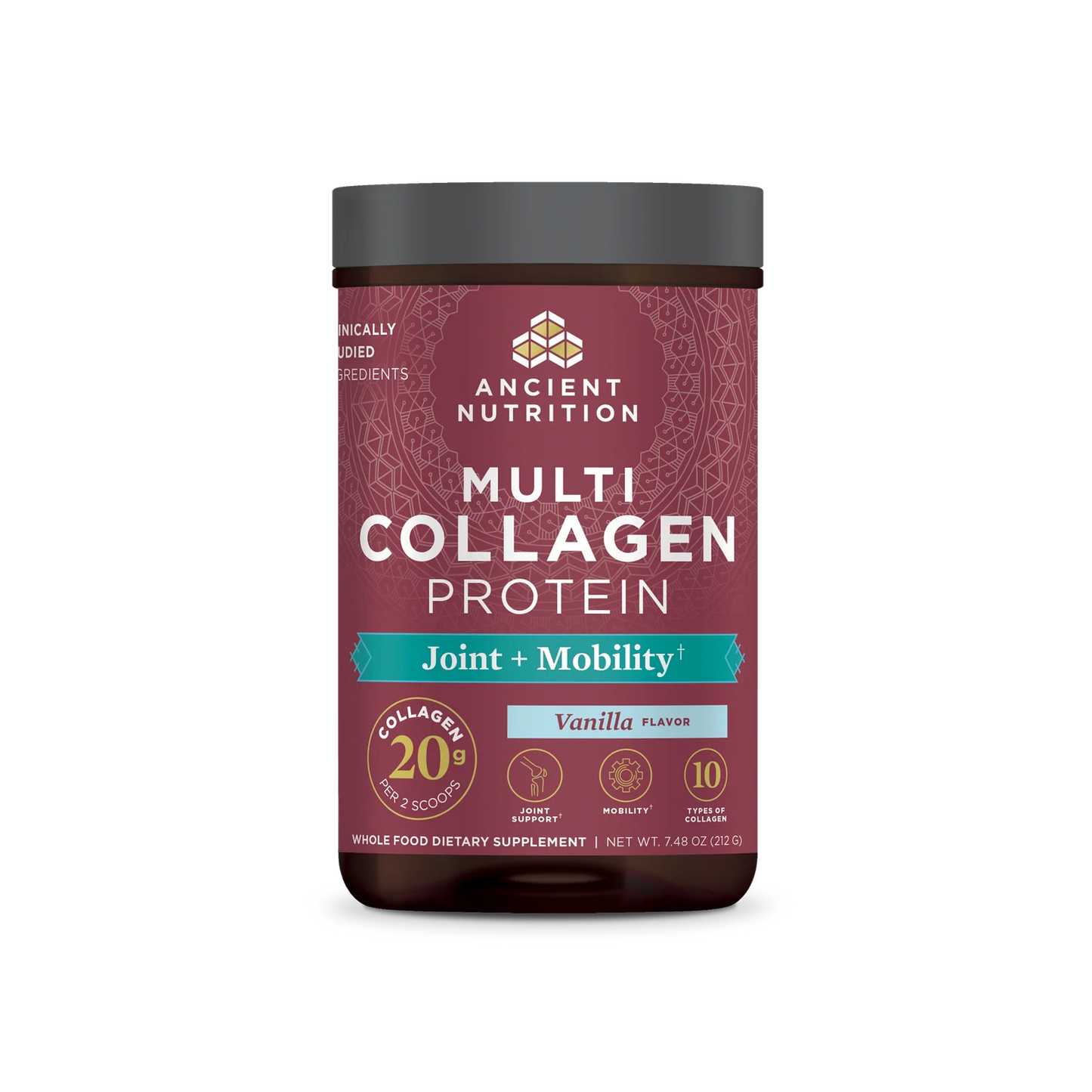 Ancient Nutrition MULTI COLLAGEN PROTEIN JOINT + MOBILITY - 8oz VANILLA