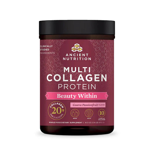 Ancient Nutrition MULTI COLLAGEN PROTEIN BEAUTY WITHIN - 45 Servings GUAVA PASSION FRUIT