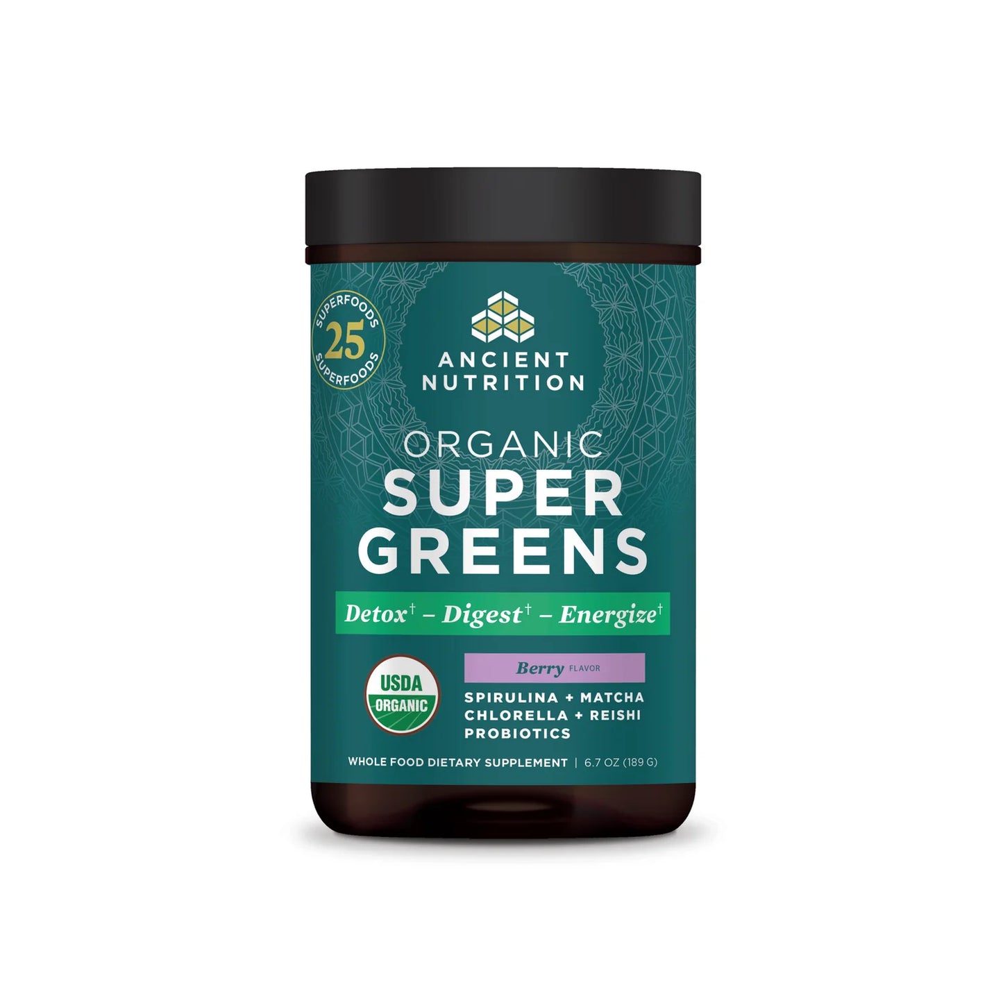 Ancient Nutrition ORGANIC SUPER GREENS - 25 Servings