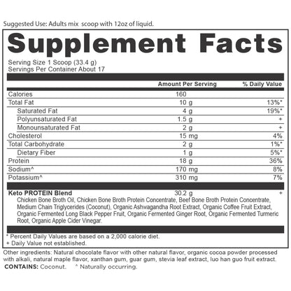 Ancient Nutrition KETO PROTEIN - 17 Servings