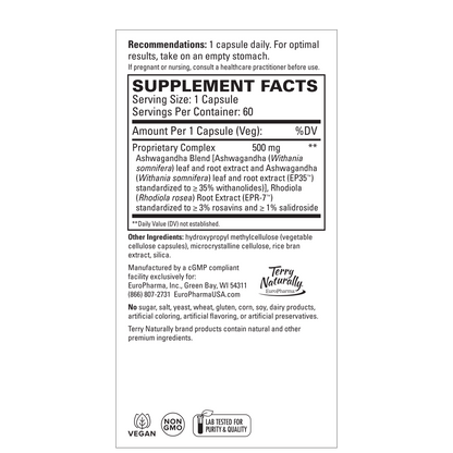 Terry Naturally ADAPTRA - 60 Capsules