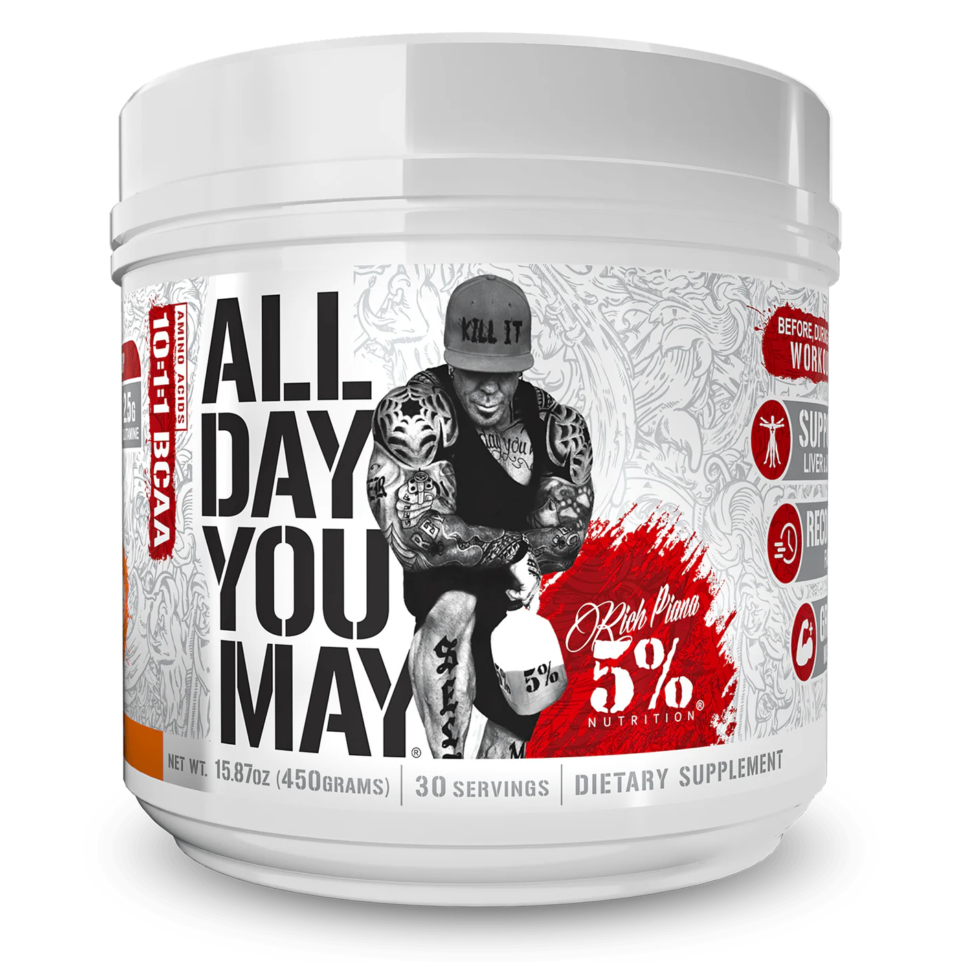 5% Nutrition ALL DAY YOU MAY BCAA - 30 Servings
