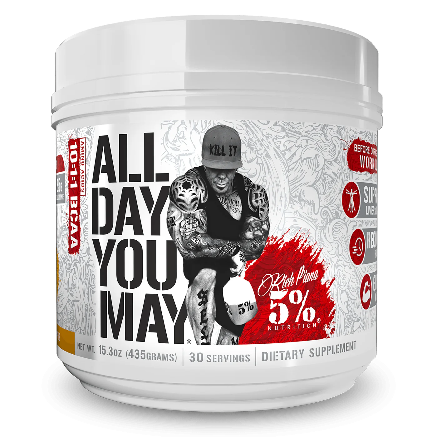 5% Nutrition ALL DAY YOU MAY BCAA - 30 Servings