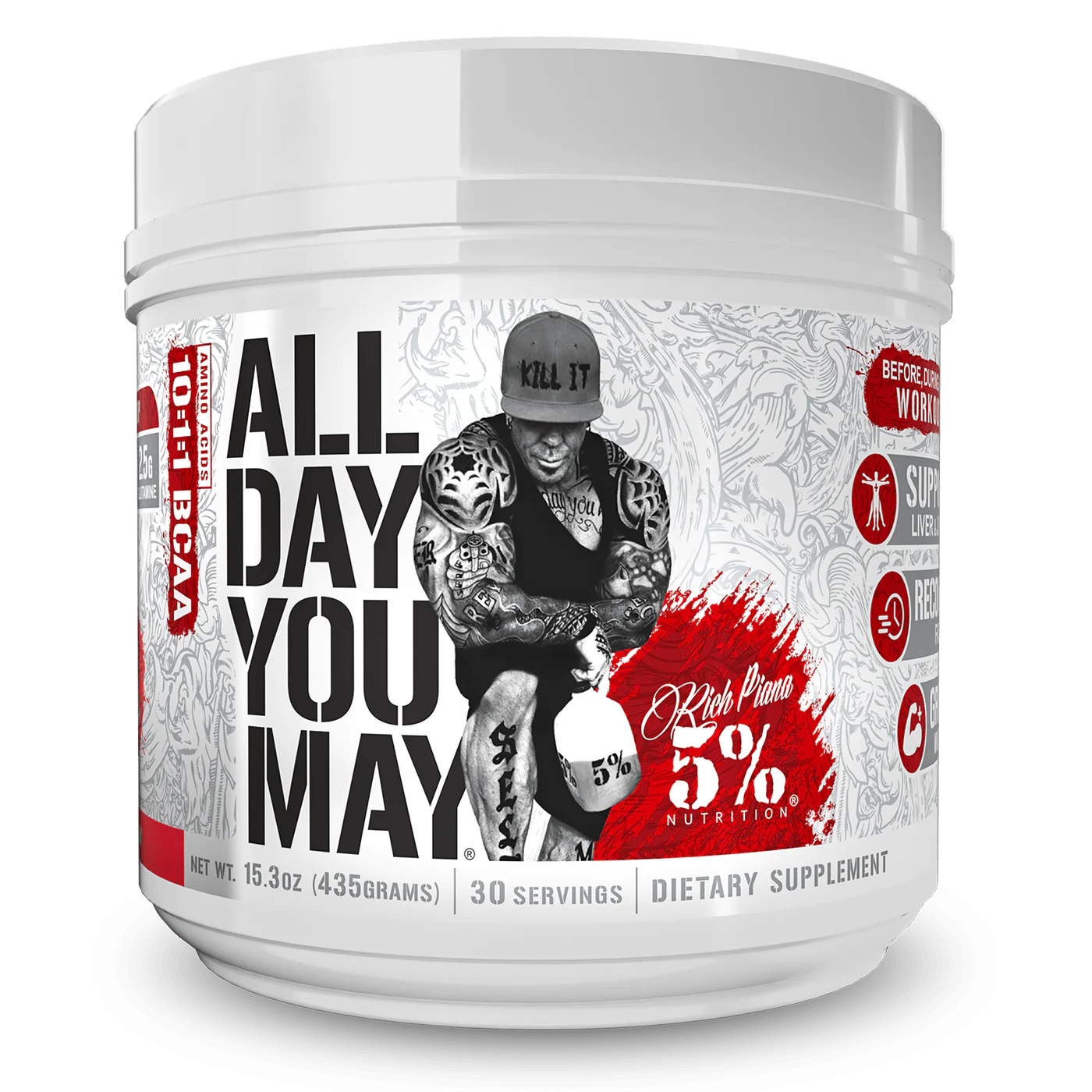 5% Nutrition ALL DAY YOU MAY BCAA - 30 Servings