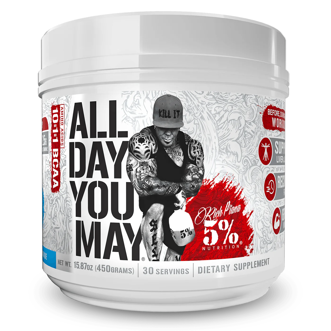 5% Nutrition ALL DAY YOU MAY BCAA - 30 Servings