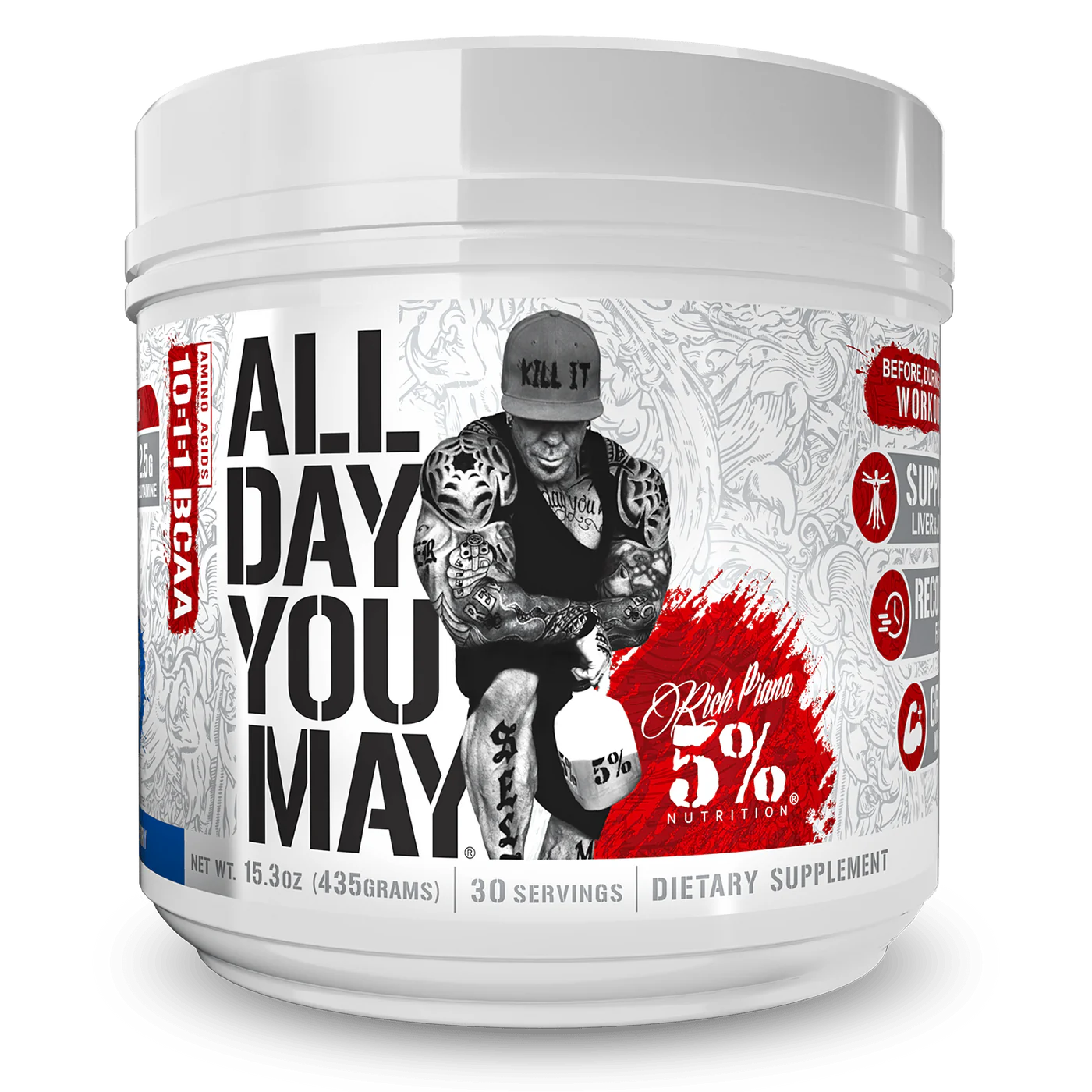 5% Nutrition ALL DAY YOU MAY BCAA - 30 Servings