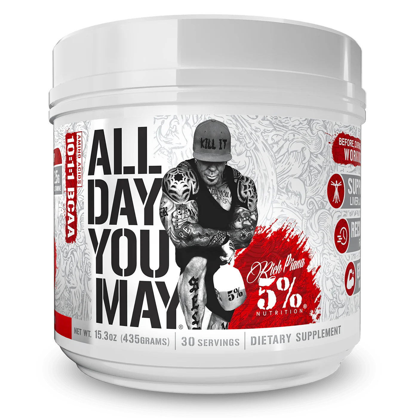 5% Nutrition ALL DAY YOU MAY BCAA - 30 Servings