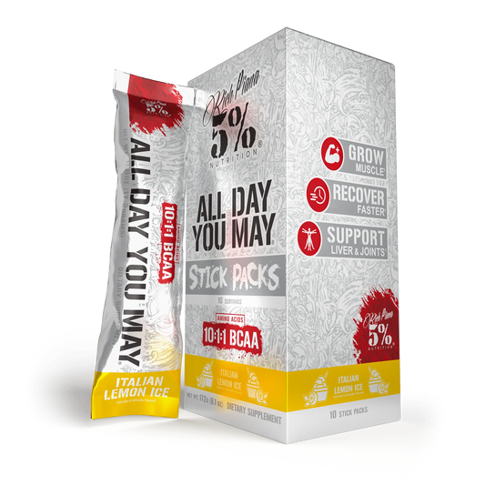 5% Nutrition ALL DAY YOU MAY STICK PACKS - 10ct ITALIAN ICE