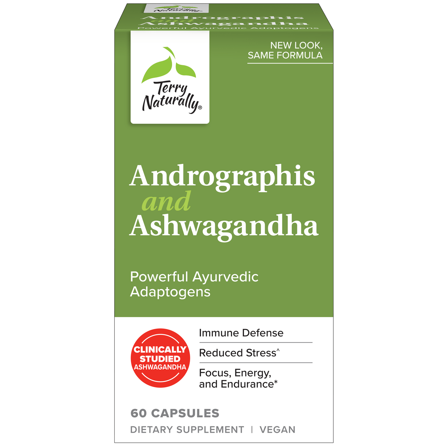 Terry Naturally ANDROGRAPHIS & ASHWAGANDHA - 60 Capsules